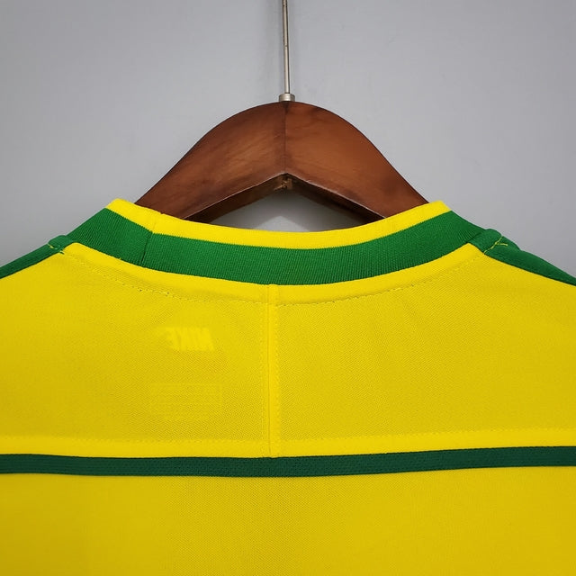 Camisa Retrô Seleção Brasileira I Home 1998/99 NK Masculino Amarelo
