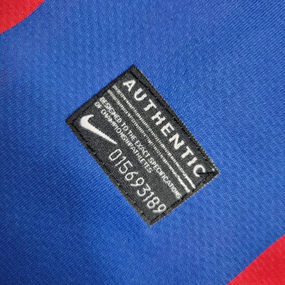 Camisa Barcelona Retrô I Home 2010/11 Torcedor NK Masculino Vermelho e Azul