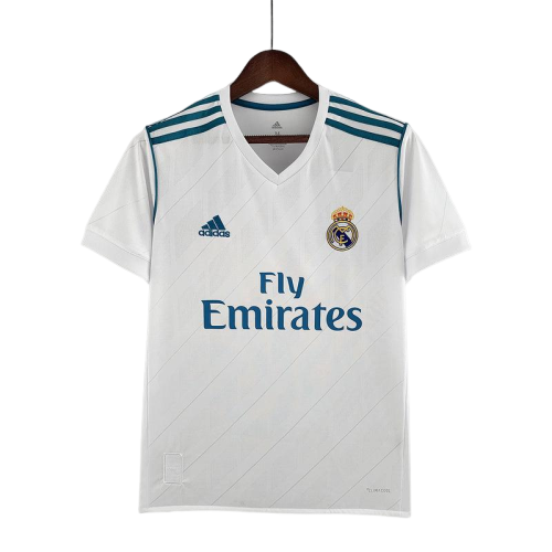 Camisa Retrô Real Madrid I Home AD 2017/18 Masculino Branca