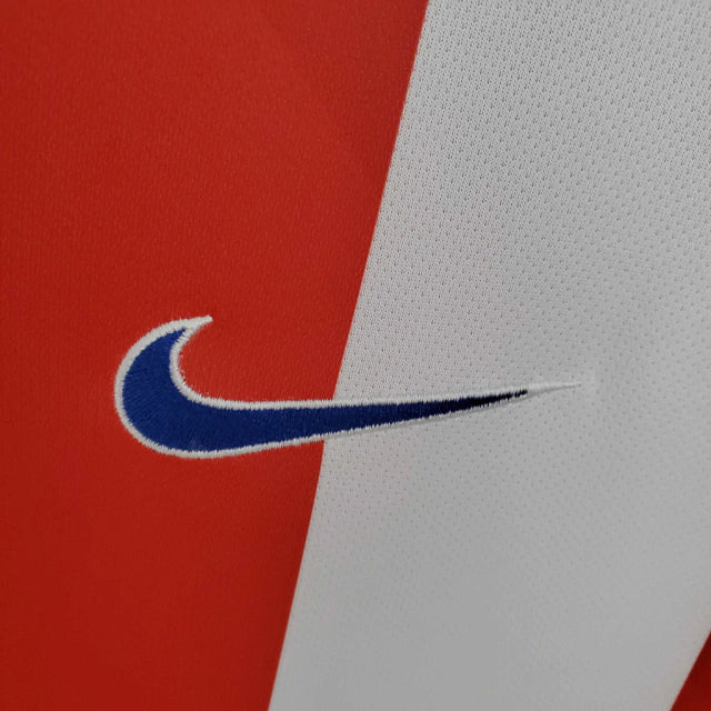 Camisa Atlético de Madrid Retrô 2014/2015 Branca e Vermelha - NK