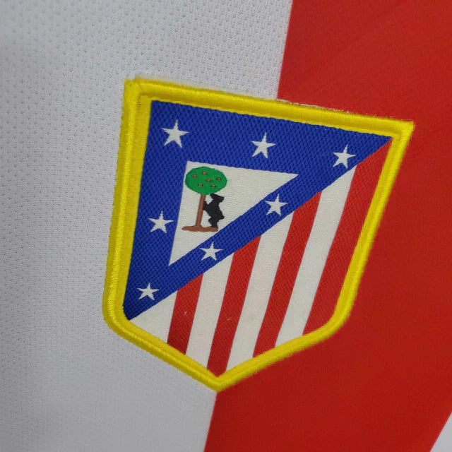Camisa Atlético de Madrid Retrô 2014/2015 Branca e Vermelha - NK
