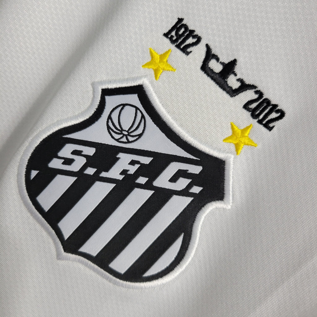 Camisa Retrô Santos I Home 2012/13 Neymar NK Masculino Branco
