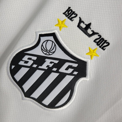 Camisa Retrô Santos I Home 2012/13 Neymar NK Masculino Branco