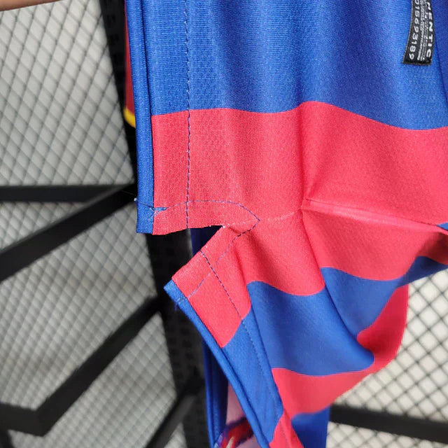 Camisa Barcelona Retrô I Home 2010/11 Torcedor NK Masculino Vermelho e Azul