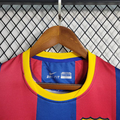 Camisa Barcelona Retrô I Home 2010/11 Torcedor NK Masculino Vermelho e Azul