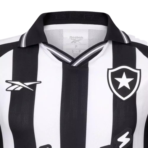 Camisa Botafogo Home 25/26 - Torcedor RBK Masculino - Preto e Branco