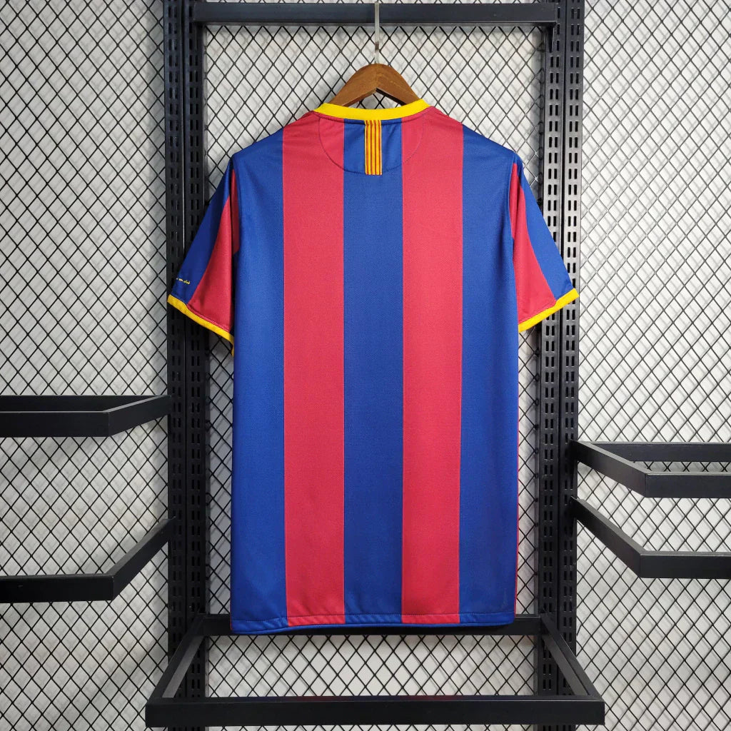 Camisa Barcelona Retrô I Home 2010/11 Torcedor NK Masculino Vermelho e Azul