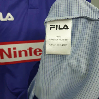 Camisa Retrô Fiorentina I Home Fl 1998/99 Masculino Roxo