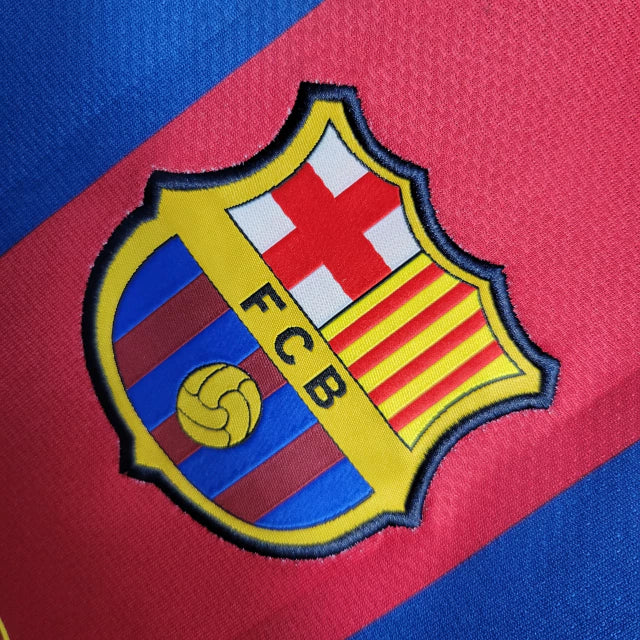 Camisa Barcelona Retrô I Home 2010/11 Torcedor NK Masculino Vermelho e Azul