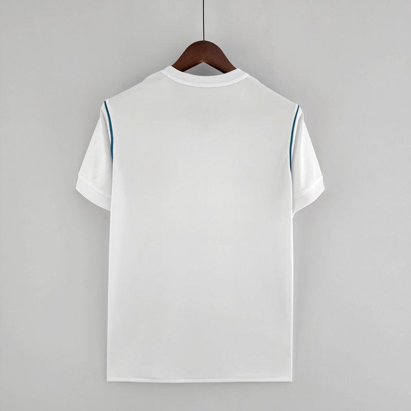 Camisa Retrô Real Madrid I Home AD 2017/18 Masculino Branca