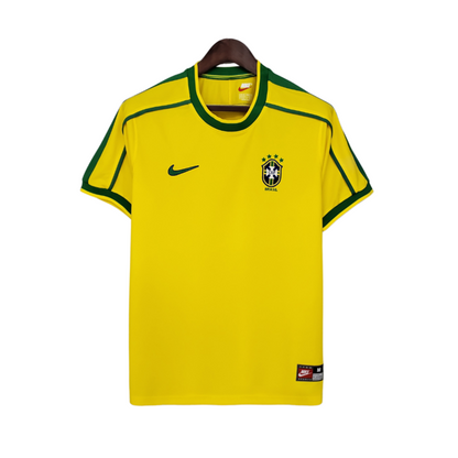 Camisa Retrô Seleção Brasileira I Home 1998/99 NK Masculino Amarelo