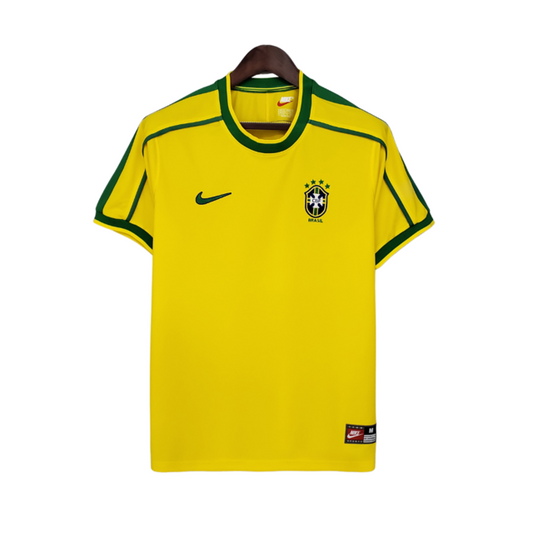 Camisa Retrô Seleção Brasileira I Home 1998/99 NK Masculino Amarelo