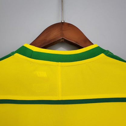 Camisa Retrô Seleção Brasileira I Home 1998/99 NK Masculino Amarelo