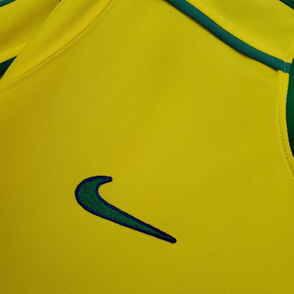 Camisa Retrô Seleção Brasileira I Home 1998/99 NK Masculino Amarelo