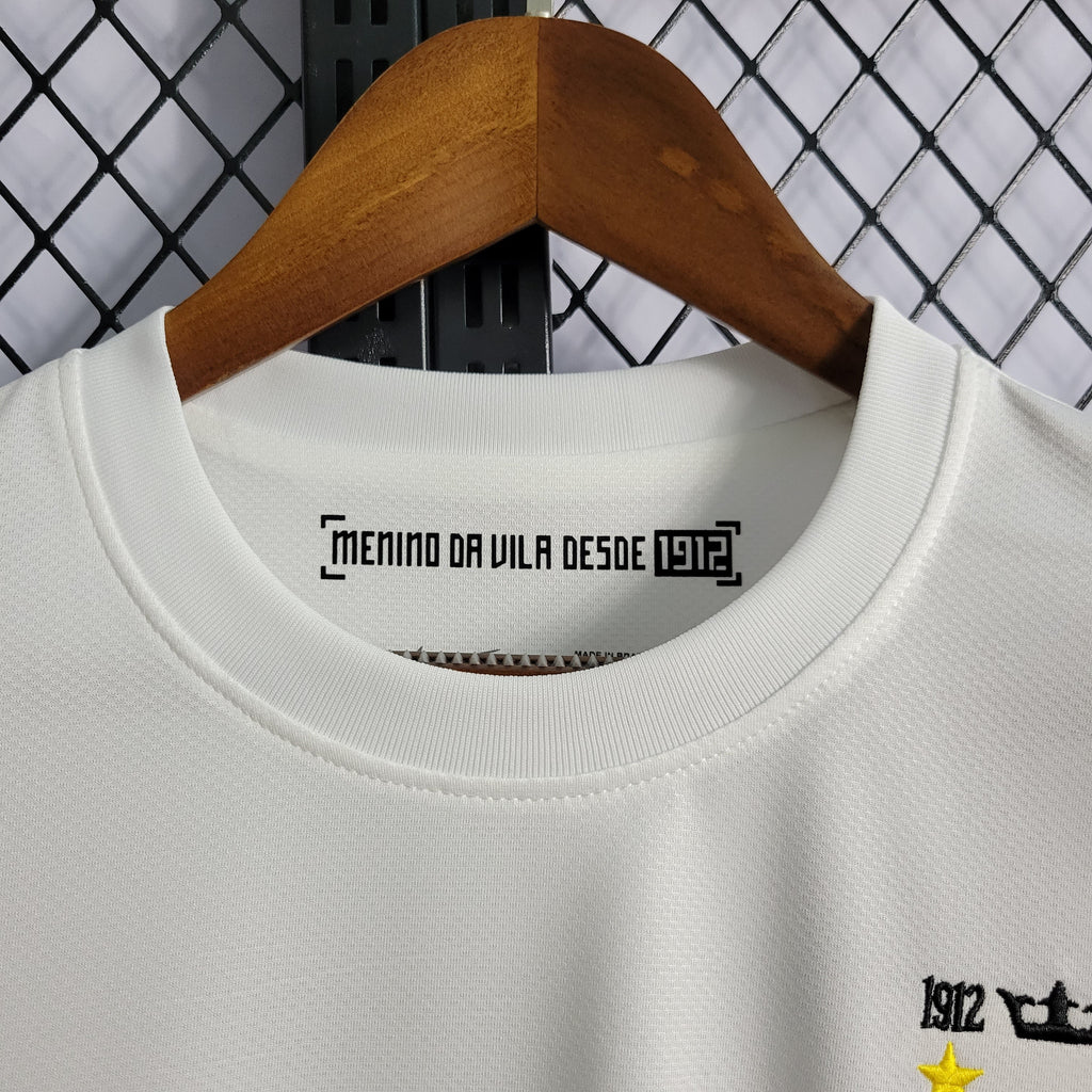 Camisa Retrô Santos I Home 2012/13 Neymar NK Masculino Branco