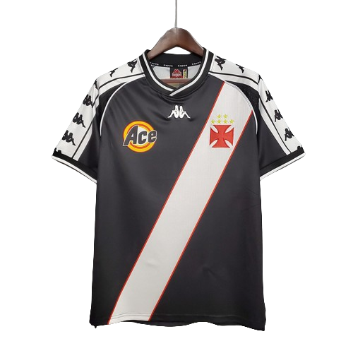Camisa Retrô Vasco I Home Kpp 2000/01 Masculino Preto