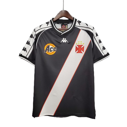 Camisa Retrô Vasco I Home Kpp 2000/01 Masculino Preto
