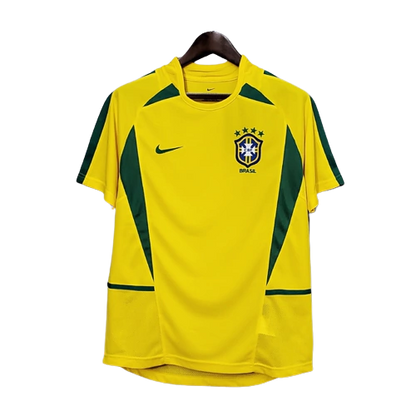 Camisa Retrô Seleção Brasileira I Home NK 2002/03 Masculino Amarelo