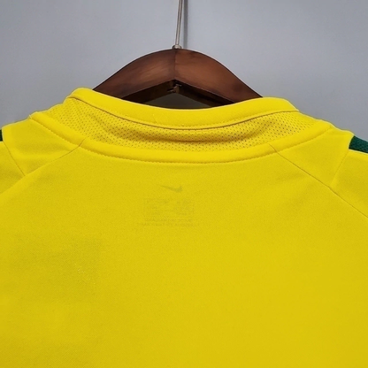 Camisa Retrô Seleção Brasileira I Home NK 2002/03 Masculino Amarelo