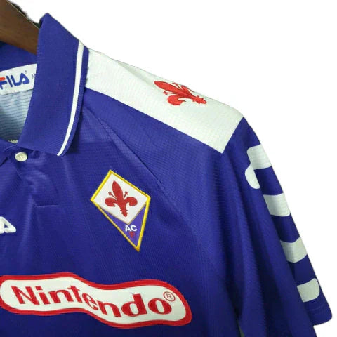 Camisa Retrô Fiorentina I Home Fl 1998/99 Masculino Roxo