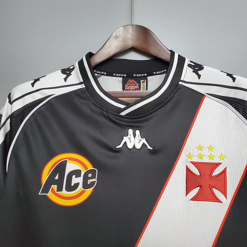 Camisa Retrô Vasco I Home Kpp 2000/01 Masculino Preto