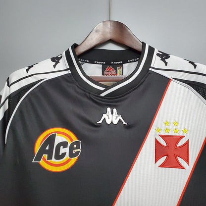 Camisa Retrô Vasco I Home Kpp 2000/01 Masculino Preto